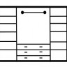 Шкаф распашной "Верона" 4 ств.